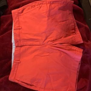 Salmon LL Bean shorts RUNS SMALL!